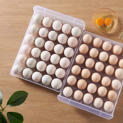 Hershuing 60 Grid Large Capacity Egg Holder for 2-Layer 60 Drawer