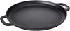 Home-Complete Cast Iron Pizza Pan-14” Skillet for Cooking, Baking, Black