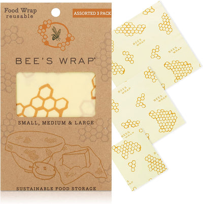 Bee’s Wrap – Assorted Set of 3 – Certified B Corporation – No Honeycomb Print